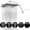 Brushed Nickel-Square 13'' with Arm, variant on 5 Spray Modes Shower Head  13'' High Rain Large Rainfall Showerhead For Bathroom Flow Waterfall Fixed Showerheads With Adjustable Swivel Ball Joint Brushed