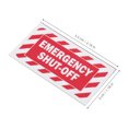SWETRACE 20Pack Industrial Emergency Shut Off Sticker Red High ...