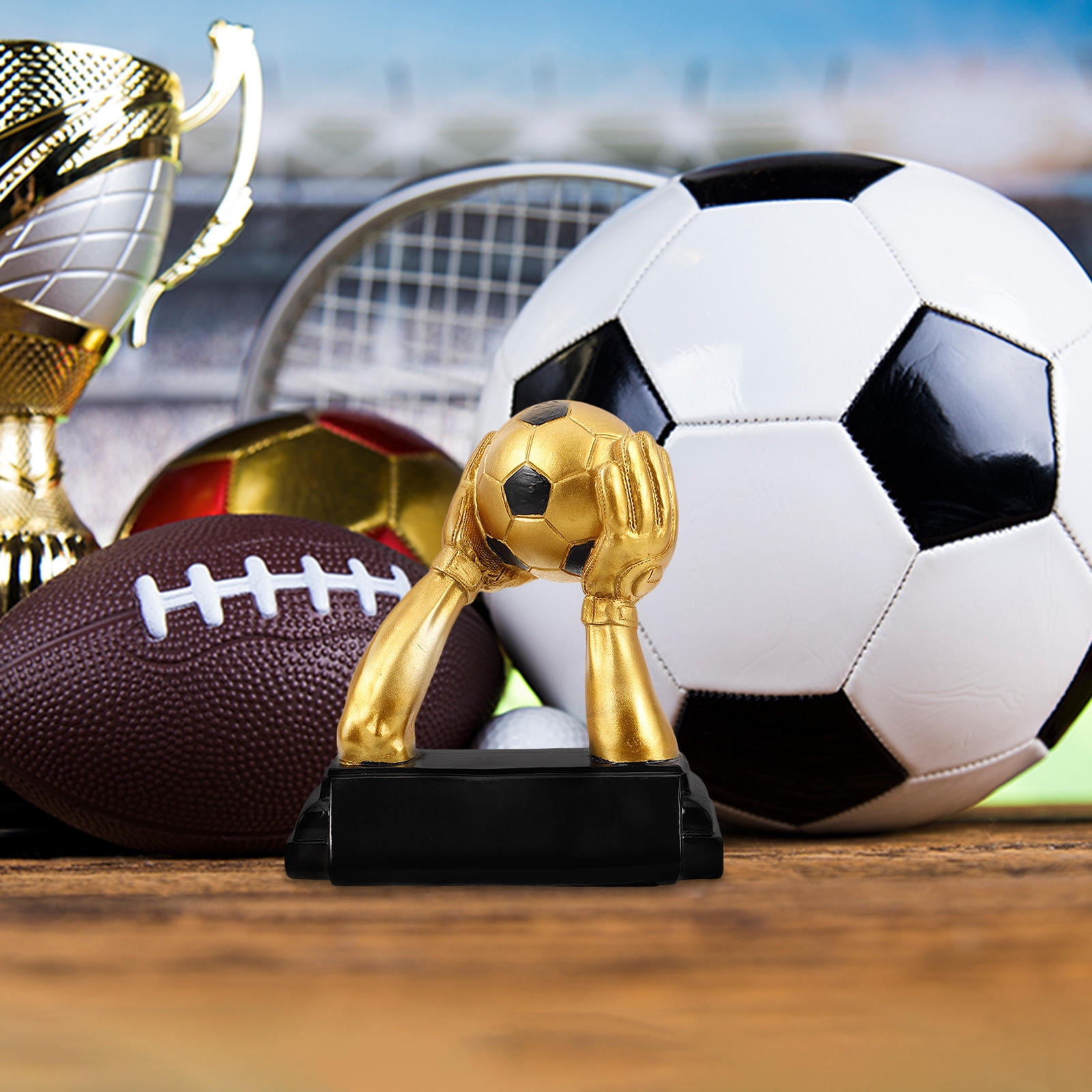 WHAMVOX Soccer Trophy Small Sports Trophies For Kids Awards Resin Award Trophy Award Participation Trophy Toy For Party Favors Rewards Props