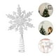 thumbnail image 3 of 1 pieza de adorno para árbol de Navidad con diseño elegante de copos de nieve., 3 of 6
