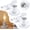 White, variant on 2 Pack Metal Lamp Base with E26/E27 Sockets , 6FT Cord On/Off Switch, Polished Desktop Bulb Holder for Night Light Replacement
