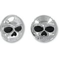 thumbnail image 2 of Kuryakyn 1492 Motorcycle Accent Accessory: Small Zombie Skull Medallions, 1" Diameter, Chrome, 1 Pair, 2 of 3