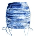 thumbnail image 6 of Fesfesfes Women Skirt Casual Solid High Waist Ruffled Zipper Fish Tail Short Skirt Tops on, 6 of 9