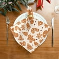 thumbnail image 2 of GZHJMY Christmas Gingerbread Cloth Napkins Washable Napkin for Dinner Table Decorative for Home Dinner Restaurant Parties 20 Inch 4 Pack Decorative Washcloths, 2 of 7
