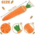 thumbnail image 5 of Giant Carrot Dog Toy – 29.5 Inch Large Plush Carrot Toy for Dogs, Indoor Entertainment & Anxiety Relief Companion, 5 of 7