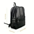 thumbnail image 3 of Large Capacity Mesh Backpack for Travel, Work, and Beach with Multiple Pockets, 1-Pack, 3 of 6