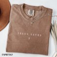 thumbnail image 2 of Jesus Saves T-Shirt, Christian Faith Graphic Tee, Religious Shirt, Bible Verse Inspired Christian Gift, 2 of 6