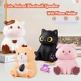 thumbnail image 3 of Mini Altavoz Bluetooth con Diseño de Animales Adorables, Inalámbrico, Bluetooth 5.2, Reproductor de Música MP3 con Soporte para Teléfono, Diseño de Cerdo., 3 of 5