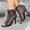 Black, variant on Women's Crisscross Lace up Open Toe Sandal Boots Mesh Gladiator Ankle Sandals Front Tie Summer Fashion Casual Dress Shoes for Women Black 6(37)