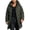 Army Green, variant on Winter Coats for Men Long Hooded Thick Quilted Cotton Padded Parka with Windproof and Warm Insulation for Outdoor