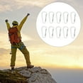 thumbnail image 5 of BELOWSYALER 10Pcs/set Stainless Steels Wiregate Carabiner Keyring Clip D-Shape Spring Clip for Hiking Camping Traveling Backpacking, 5 of 8