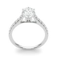 thumbnail image 5 of JewelMore 2 Carat Pear Shape and Round Lab Grown Diamond Engagement Ring for Women| 14K Gold | 1.70 Carat Center stone | F-G Color, VS-SI Clarity | Beautiful Set | 30 Day Free Return, 5 of 17