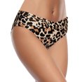 thumbnail image 3 of CAICJ98 Short de Bain Femme Bas de Maillot de Bain Bikini Standard à Fronces Latérales Brun,TG, 3 of 5