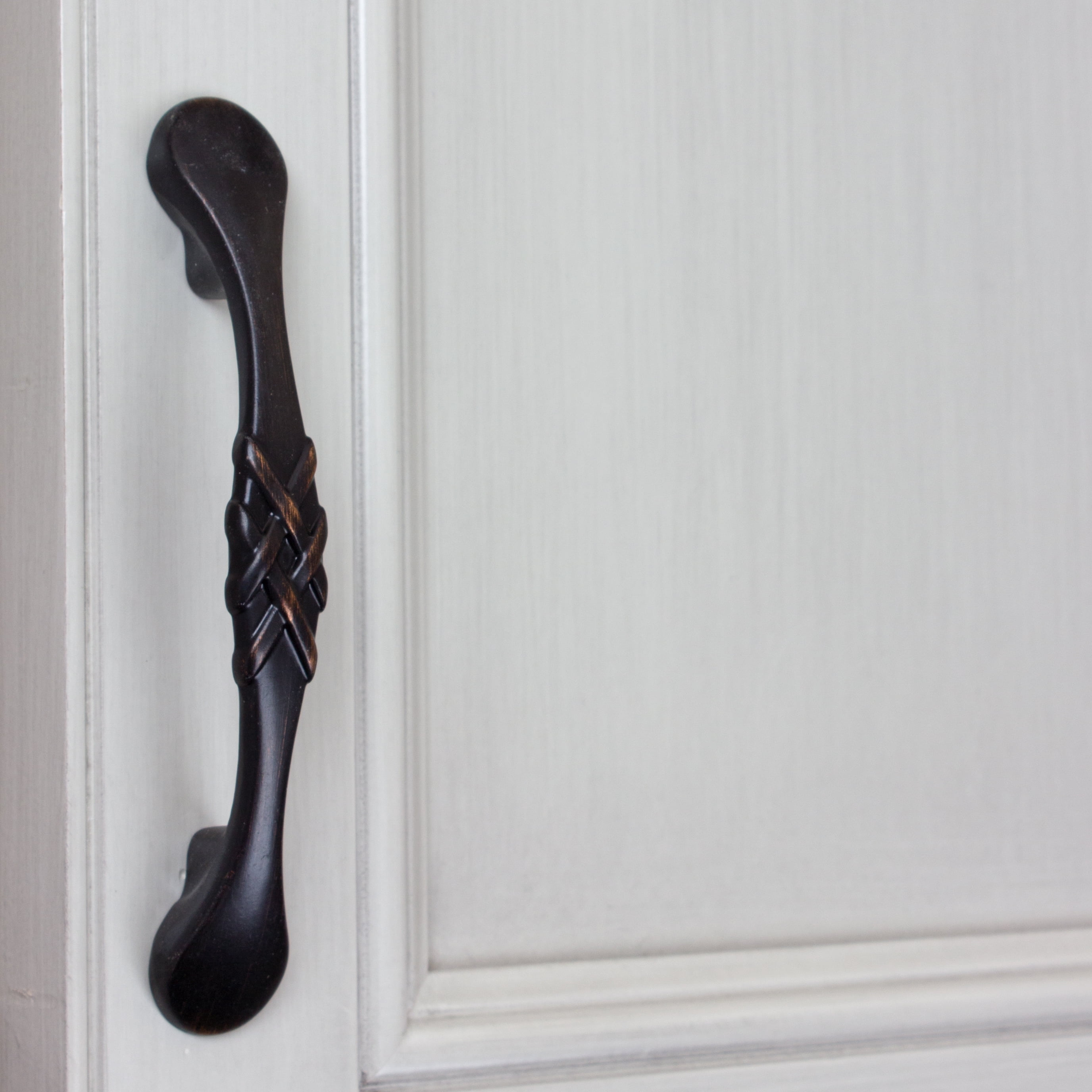GlideRite 3 in. Center Classic Braided Cabinet Hardware Pull Handles, Oil Rubbed Bronze, Pack of 5
