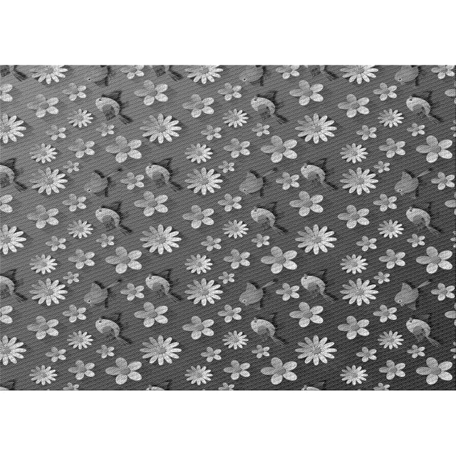 Ahgly Company Tapis Rectangulaire d'Intérieur Lavable en Machine Transitionnel Noir, 5 Pieds x 8 Pieds