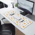 thumbnail image 2 of 31.5x11.8 Inch Gaming Mouse Pad, Non-Slip Stitched Rubber Desk Mat for Desktop & Laptop,Cat Floral Tulip White Pattern, 2 of 6