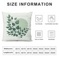 thumbnail image 5 of Eucalyptus Leaves Throw Pillow Covers Sage Green Leaf White Floral Decorative Pillows for Couch Sofa Bed Home Decor, 5 of 5