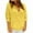 Yellow, variant on Horkkom Linen Shirts for Women V Neck Button Long Sleeve Blouses Casual Loose Solid Color Summer Tops L