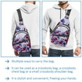 thumbnail image 3 of ERJLKXP Oil Painting Spring Flowers Small Mens Women Crossbody Chest Bag, Travel Over Shoulder Sling Bag Backpack Men Side Bag,Daypack, 3 of 6