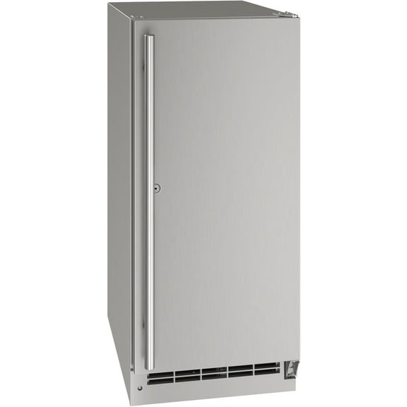 U-Line Uore115-31A 15" Wide 3.1 Cu. Ft. Compact Refrigerator - Stainless Steel Solid