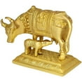 thumbnail image 5 of ITOS365 Showpieces for Living Room Brass Metal Kamdhenu Cow with Calf Statue Home Decoration Gifts, 5 of 5