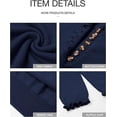 thumbnail image 4 of BTFBM Womens Sweaters Fall Winter Clothes Long Sleeve Button Down Ruffle Crew Neck Casual Knitted Pullover Tops, 4 of 7
