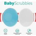 thumbnail image 2 of Exfoliating and Massaging Cradle Cap Bath Brushes for Baby,Blue and White, 2 Pack, 2 of 7