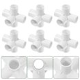 thumbnail image 5 of SHISUYAN 10pcs PVC Fitting 5 Ways PVC Tee Connector For Storage Frame Greenhouse, 5 of 5