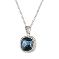 thumbnail image 2 of Set de Joyería para Mujer Oro 14k o Plata con Zirconia Cúbica LuckyLy, Juego de Collar y Aretes Mujer, Modelo Cleo Azul azul UNITALLA, 2 of 6