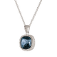 thumbnail image 2 of Collar para Mujer con Baño de Oro 14k o Plata LuckyLy, Cadena con Dije de Zirconia Cúbica, Modelo Cleo Azul
 azul UNITALLA, 2 of 6