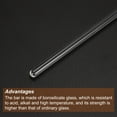 thumbnail image 4 of Unique Bargains 3.3 Borosilicate Glass Stick 9.84' Length 4mm Dia Stir Rod Round for Lab Kitchen Science 3Pcs, 4 of 5