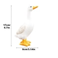thumbnail image 3 of Large Porch Goose Statue, Adjustable Large Realistic Waterfowl Sculpture, Tall White Geese Figures for Backyard, 3 of 7