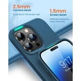 thumbnail image 4 of Designed for iPhone 14 Pro Case,Shockproof Liquid Silicone Protective Phone Case with Soft Anti-Scratch Microfiber Lining Ultra Slim Drop Protection Phone Cover 6.1 inch(Cobalt Blue), 4 of 13