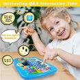 thumbnail image 4 of Kids’ Education Tablet Toy, Age 3+ Literacy Math Music Learning, Doubles as Electronic Keyboard, Birthday Christmas Gift (Blue), 4 of 7