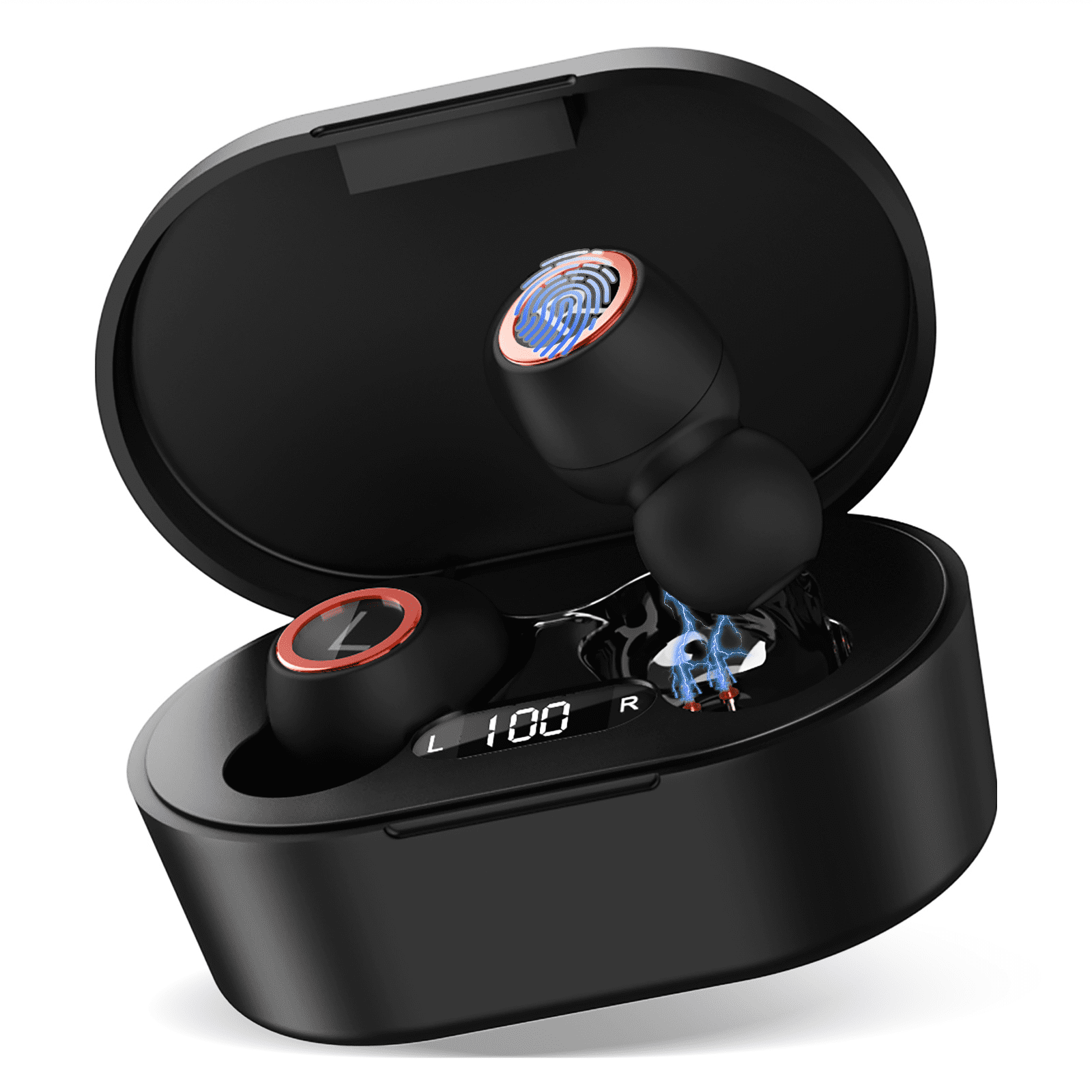 bagage Luxe fluit UX923 Wireless Earbuds Bluetooth 5.0 Sport Headphones Premium Sound Quality  Charging Case Digital LED Display Earphones Built-in Mic Headset for Huawei  Y360 - Walmart.com