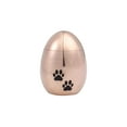 thumbnail image 6 of Waterproof Stainless Steel Small Rose Gold Pet Cremation Urn for Ashes Holder Handcrafted Paw Print Memorial Ash Container Keepsake with Free Gift Pouch, 6 of 9