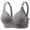 Gray, variant on Women Bras for Breasts Front Closure Push up Bras for Women, Wireless V Neck Comfortable Breathable Bralettes Full Cover Padded Smoothing Underwear Bra Beige 38