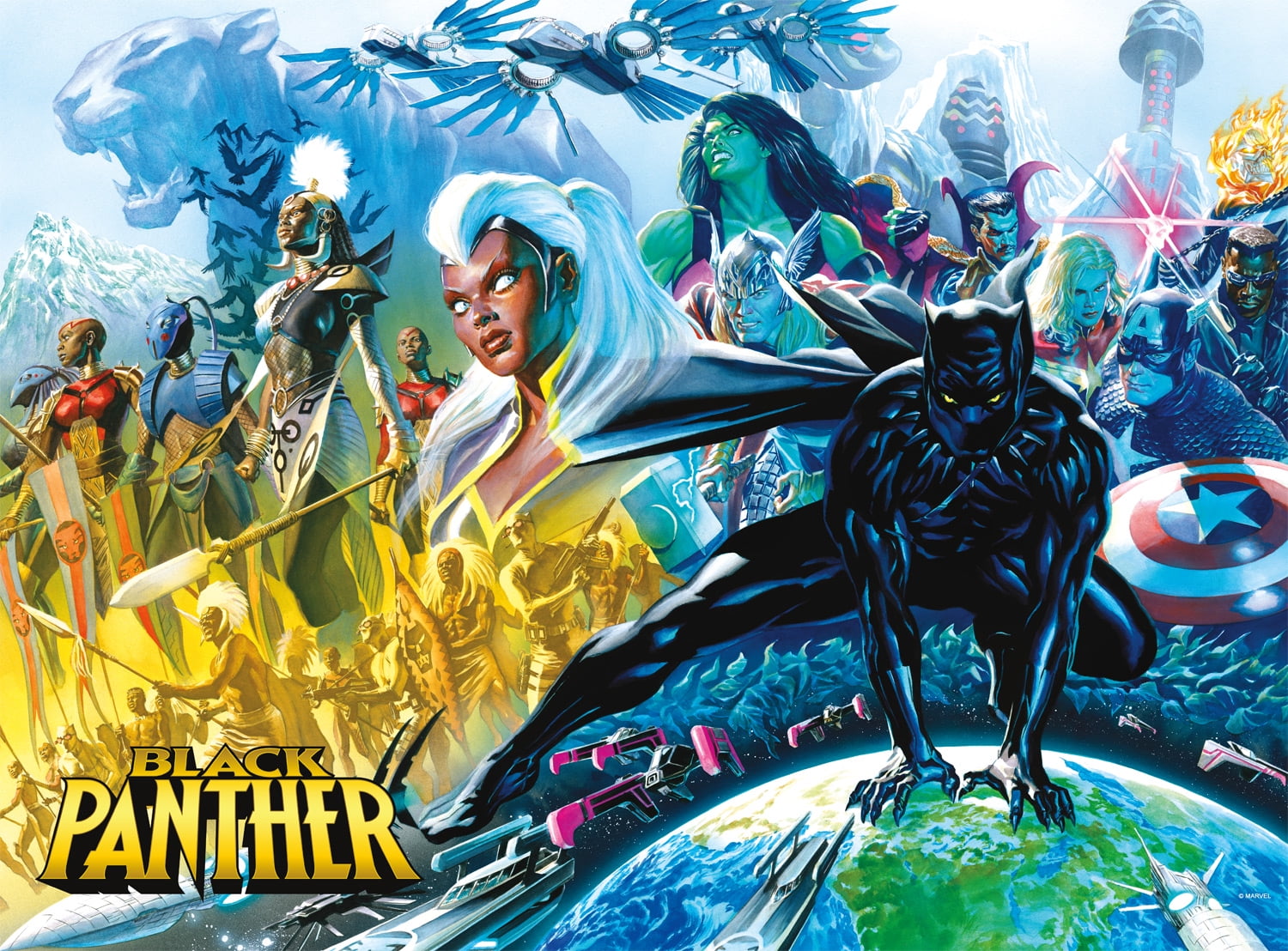 Buffalo Games 1000-Piece Marvel - Black Panther Interlocking Jigsaw Puzzle