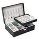 thumbnail image 3 of Organizador de joyas Hugo Estuche de Cuero negro con llave, 3 of 8