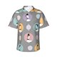 thumbnail image 1 of Balery Cute Geese Camisas hawaianas de manga corta para hombre, camisas playeras de corte holgado, camisas de vacaciones con botones,X-Large, 1 of 7