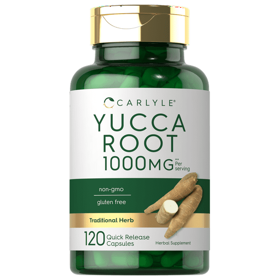 Yucca Root Extract 1000mg | 120 Capsules for Men and Women | by Carlyle