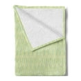 thumbnail image 2 of Geometric Soft Flannel Fleece Throw Blanket, Repeating Zigzags in Pastel Tones Pattern, Cozy Plush for Indoor and Outdoor Use, 50" x 70", Pale Green Cream, by Ambesonne, 2 of 5
