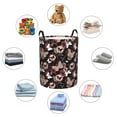 thumbnail image 6 of Goofa Butterfly Printed Circular Hamper,Laundry Basket with Handles,Storage Baskets Foldable,Large Capacity Laundry Hamper-Small, 6 of 8