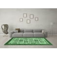 thumbnail image 3 of Ahgly Company Indoor Rectangle Abstract Emerald Green Modern Area Rugs, 3' x 5', 3 of 4