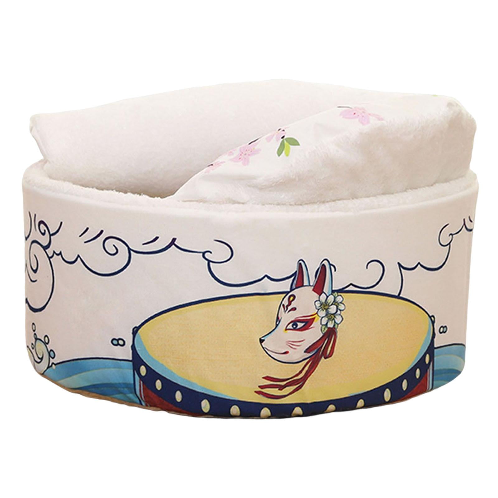 Instant Noodle Shape Cave House with Washable Cushioned Pillow Kitten