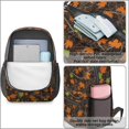thumbnail image 4 of Camo and Maple Brown Pattern 17" Waterproof Oxford School Backpacks for Teens, S-Shape Padded Straps, for School, Travel, Hiking, Camping, 4 of 5