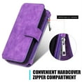 thumbnail image 5 of GSA Deluxe Luxury Leather Flip Wallet Case for Samsung Galaxy S9 Plus - Purple, 5 of 5