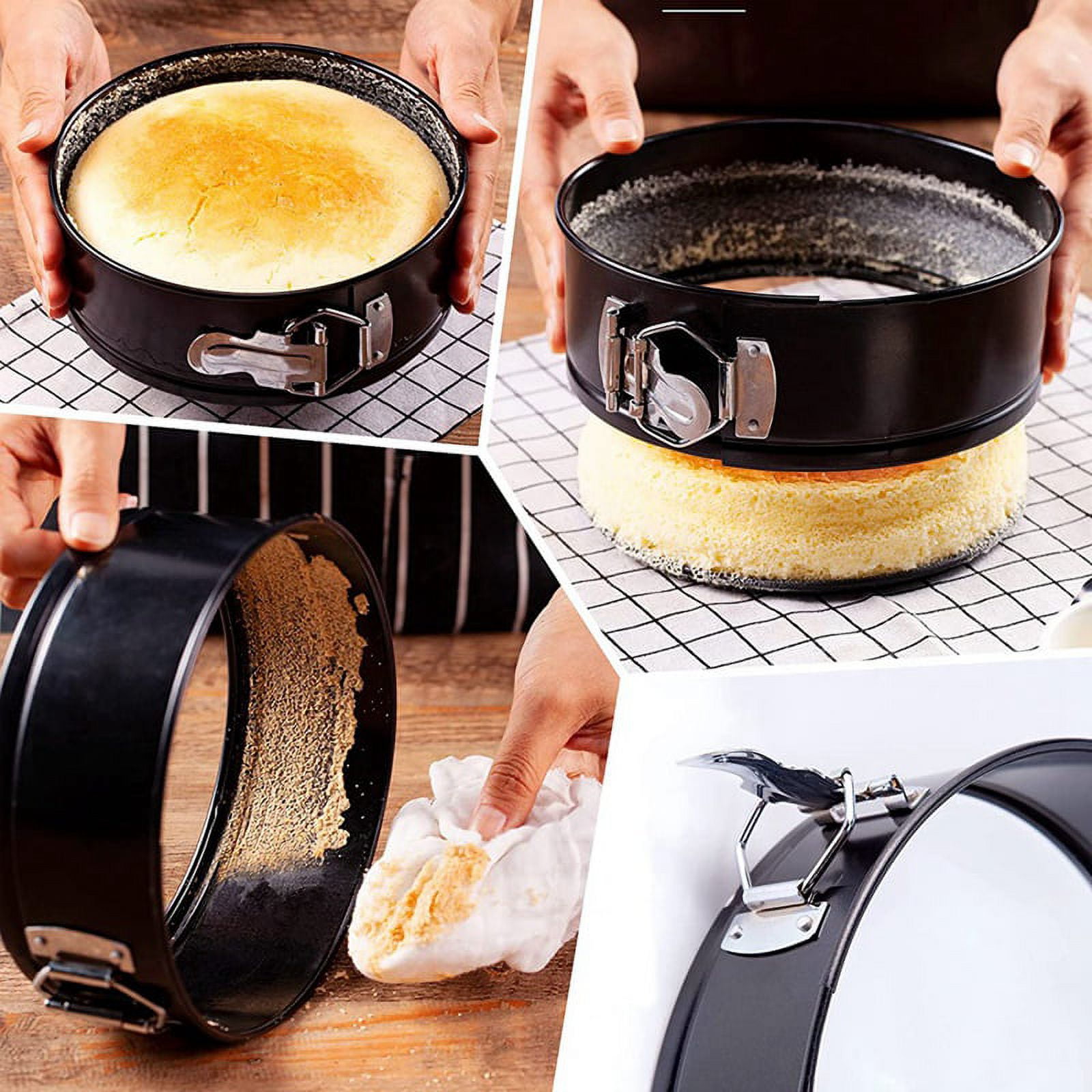 Cake Pan Set - Pack Of 5 Nonstick Round Baking Pans with Removable Bottom, for Mini Cheesecakes
