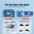 thumbnail image 6 of KFFKFF Inflatable Spray Shelter, 27.9x15.7x10.8 ft, Includes 950W+750W Blowers, Air Filtration, Ideal for Small Trucks, Large Motorcycles, Midsize Vehicles, 6 of 9