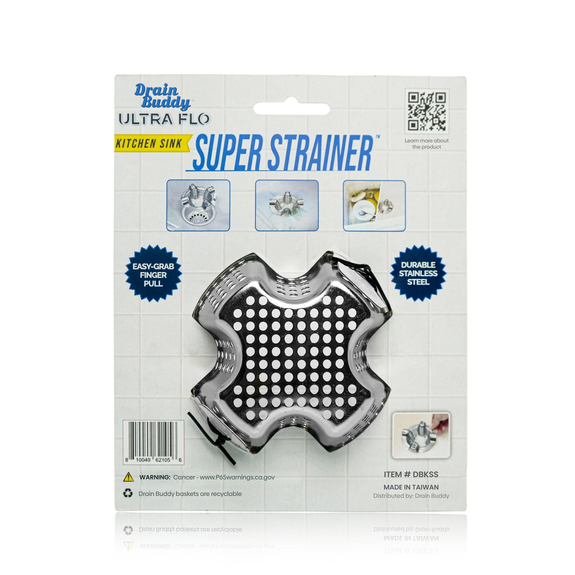 Drain Buddy Kitchen Sink Super Strainer